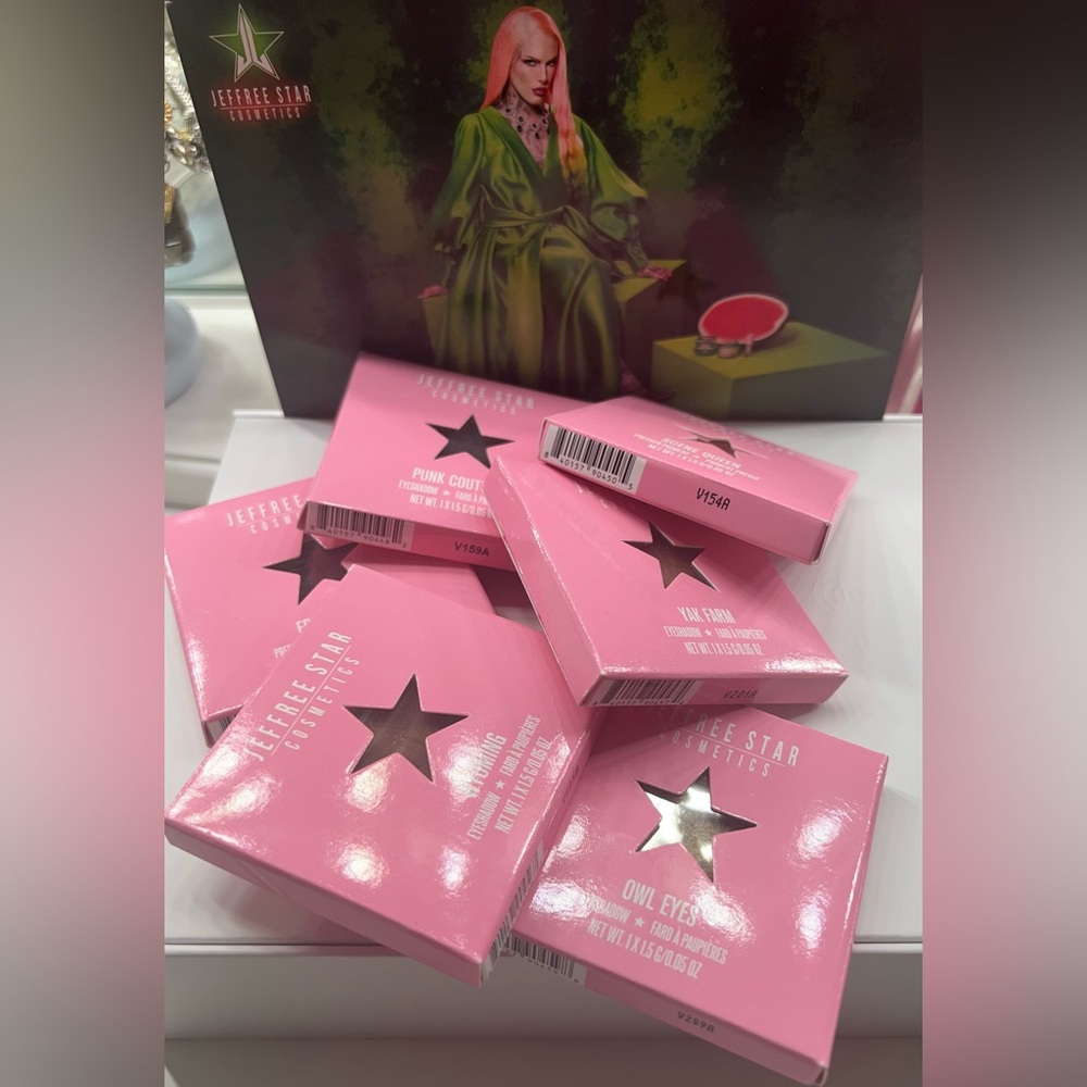 Jeffree Starr’s pressed eye shadow singles x6 bundle